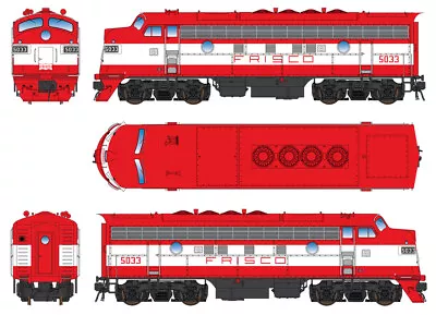 Intermountain N EMD F7A Frisco SLSF #5033 DC LED 69264-04 • $155.68