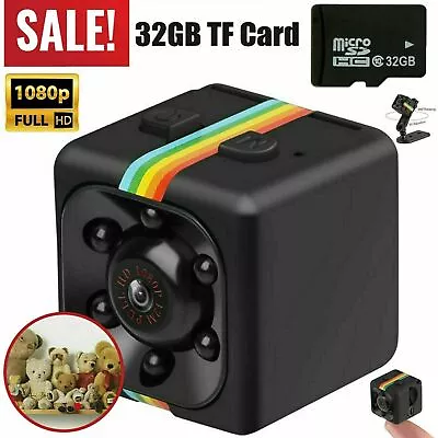 DV DVR Camera Full HD 1080P Mini Car Dash Cam IR Night Vision + 32GB TF Card  • $13.29