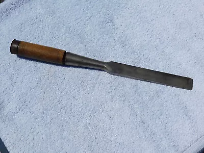 Vintage HART MFG CO. Timber Framing Socket Chisel With Wood Handle - 1  Wide • $19.99