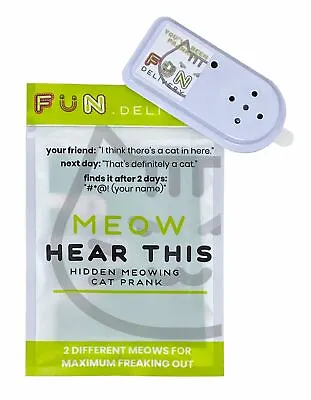 Meow Hear This: Hidden Meowing Cat Prank Gag Joke Sound_ • $12.95