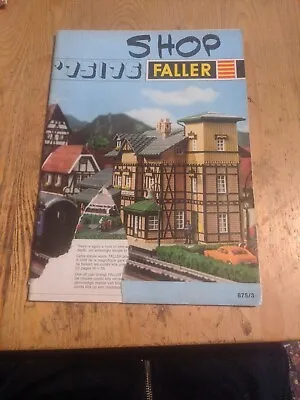 1975/76 Faller Model Kit Buildings Catalogue Railway Motor Car Racing  • £14