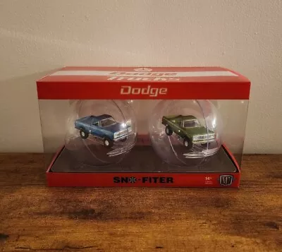 2023 M2 Machines Christmas Ornament 2 Pk- 1974 Dodge W200 Power Wagon SNO-FITER • $25