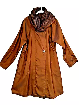 MYCRA PAC NOW Reversible DONATELLA Rain Coat Leopard / Bronze  Women’s 0 / P  S • $175