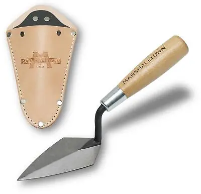 Marshalltown 4-1/2  Archaeology Archaeologist Digging Trowel & Leather Holster • £29.95