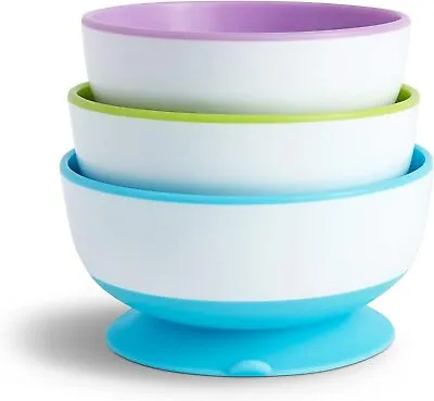 Munchkin Stay Put Baby Suction Bowl Set Bowls For Weaning Baby...  • £12.09