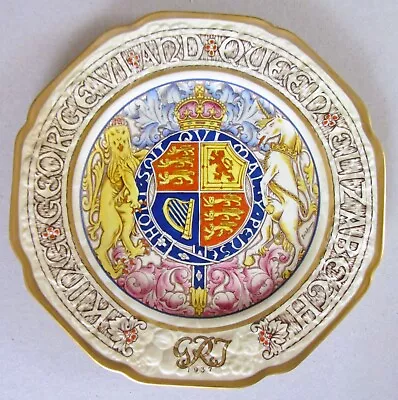 King George Vi & Queen Elizabeth Commemorative Coronation Souvenir Plate~paragon • $49.99