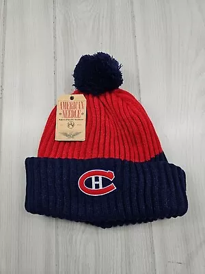 NHL Montreal Canadiens American Needle Cuffed Pom Beanie Winter Hat  • $13.99