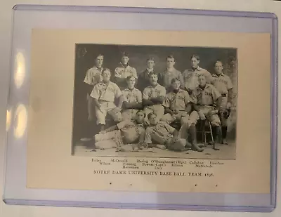 1899 Spalding Baseball University Of Michigan University Notre Dame Team Photos • $8.40
