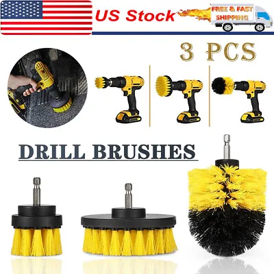 3Pcs Car Wheel Tire Scrub Cleaning Brush Kit Auto Washing Cleaner Tool For Drill • $8