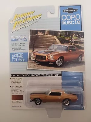 1/64 Johnny Lightning Copo Muscle 1970 Chevrolet Camaro Rs Z28 Gold 1 Of 2500 • $5
