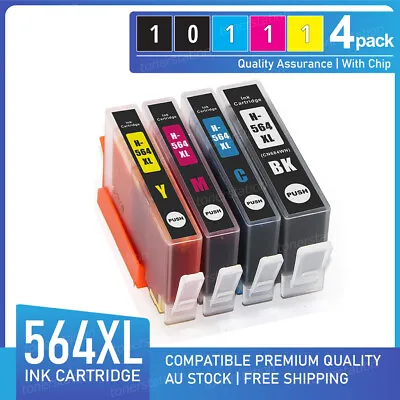 $13.90 • Buy 4x Ink Cartridges For HP 564XL Photosmart 3520 4620 5520 7520 6520 7510 Printer