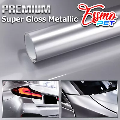 ESSMO PET Super Gloss Metallic Car Vehicle Vinyl Wrap Decal Sticker Like Paint • $550