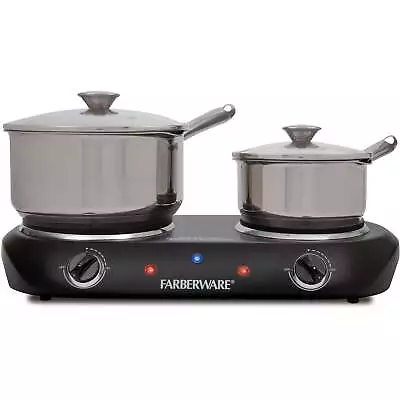 Farberware Royalty 1800 W Double Burner Black Electric Cooktop 1 Each. • $32.36