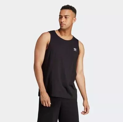 Adidas Originals Men's Trefoil Essentials Tank Top Black. • $15