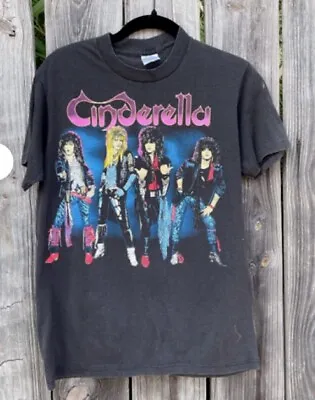 Vintage 1986 Cinderella Night Songs World Tour Concert T-Shirt • $18.99