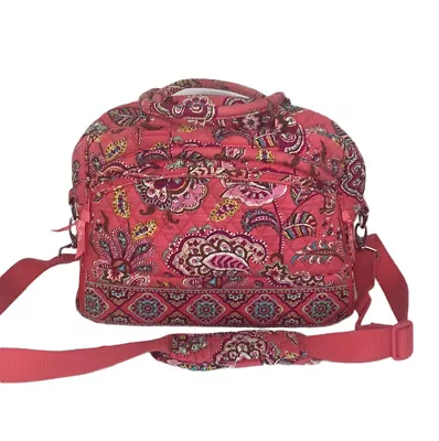 Vera Bradley Retired Call Me Coral Metropolitan Large Travel Laptop Commuter Bag • $54