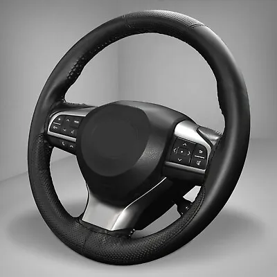 2022 Hand Sew Leather Car Black Wrap Auto Steering Wheel Cover W/ Needle &Thread • $9.29