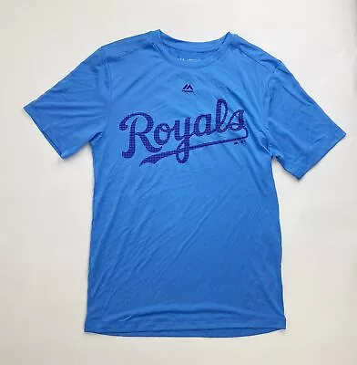 Majestic Kansas City Royals Evolution Tee Pick Your Number Youth S M L Blue GY23 • $3