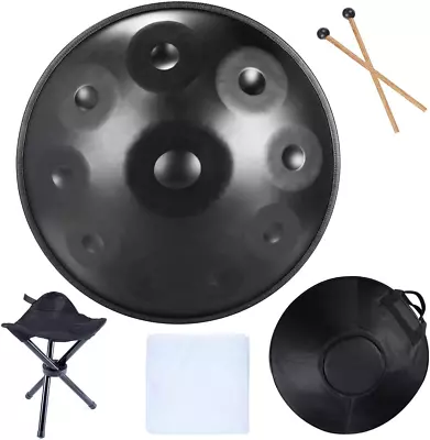 Handpan Drum In D Minor 440Hz 10Notes 12Notes 22 Inche Steel Drum With Soft Bag • $269