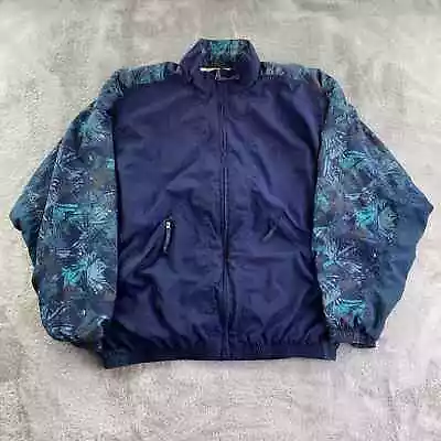 Vtg Nike Windbreaker Jacket Mens Medium 90s Baggy Loose Hip Hop BBoy Sportswear • $34.99