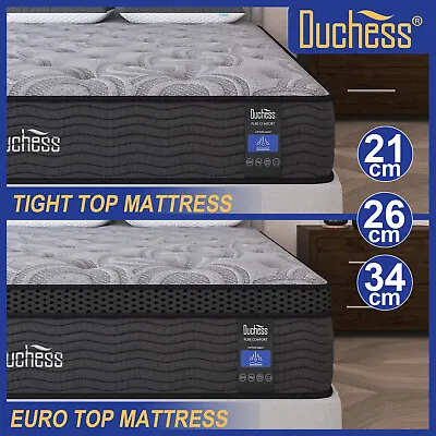 Duchess Queen Double King Single Bed Mattress Gel Memory Foam Pocket Spring • $139