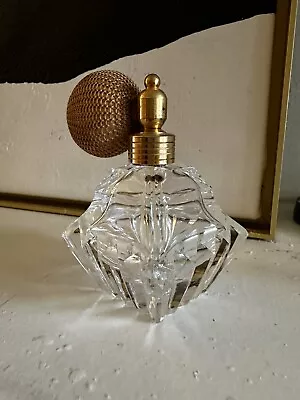 Vintage Crystal Polished Bottom Empty Spray Atomizer Perfume Bottle • $9.99