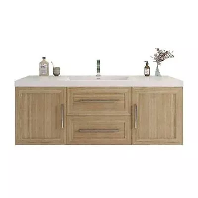 60  Bathroom Vanity With Sink MDF Wall Mounted Floating Cabinet With Drawers • $1960.22