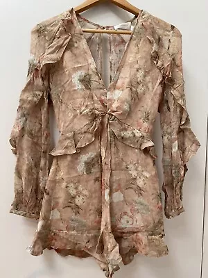 Zimmermann Bowerbird Flounce Playsuit - Size 0 BNWT  • $359