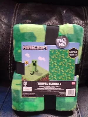 Minecraft Plush Travel Throw Blanket • $12.99