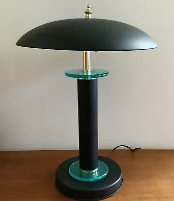 VTG MEMPHIS Design Post MCM Saucer Disc Desk/Table Lamp • $54.99