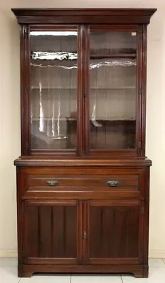 $2650 • Buy Superior Antique Edwardian Walnut Secretaire Bookcase C1890 In Original Condit  