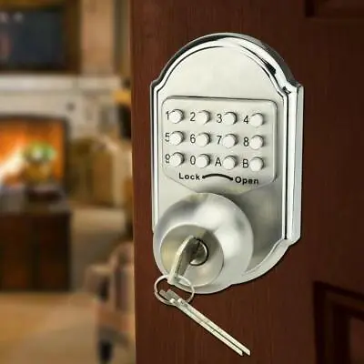 Keyless Mechanical Digital Code Keypad Password Entry Door Lock Knob Deadbolt • $50.97