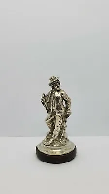 Antique Solid Sterling Silver Mini Statue 2 1/2  With Base • $285.03