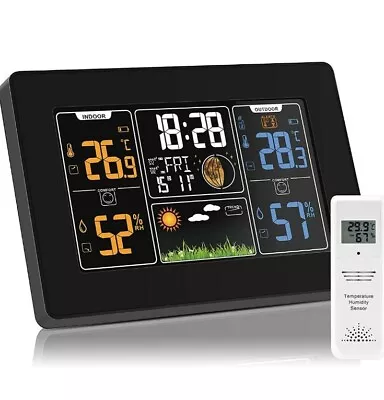 Weather Station With Outdoor Sensor Wireless Digital Home Weather Temperature • £26.99