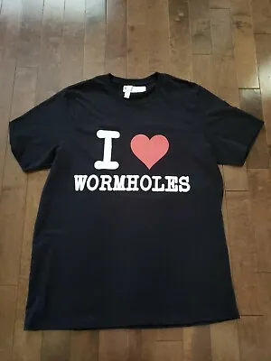 I Love Wormholes Custom Science T-shirt Black Men's XL Space Nerd • $8.99