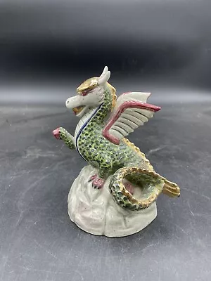 Vintage 1982 Ceramic Dragon Figurine 6” By 6” VG • $12.50