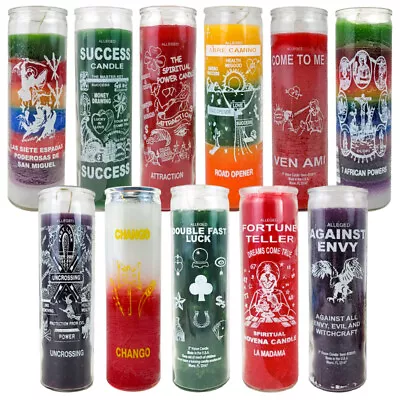 7 Day Candle - 100% Parrafin Wax 120hr Burn Time Cotton Wicks YOU CHOOSE DESIGN • £16.27