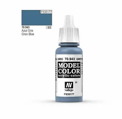 £2.85 • Buy AV Vallejo - Model Color Acrylic Paint 943 Grey Blue 17ml (61)