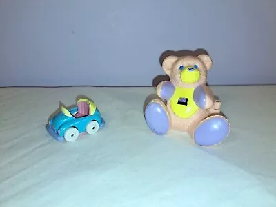 Vintage 1990s Polly Pocket-Style Mimi & The Goo Goos Teddy Bear Compact And Car • £1.80