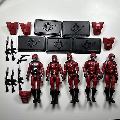 GI Joe Cobra 25th Anniversary 2008 TRU Crimson Guard Trooper X4 / Squad Leader • $99.99