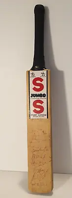 AUSTRALIA VS INDIA Adelaide Test 1992 Signed Stuart Surridge Cricket Mini Bat. • $125.99