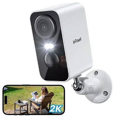 IeGeek Outdoor Wireless Security Camera Color Night Vision WiFi Battery CCTV Cam • £34.99