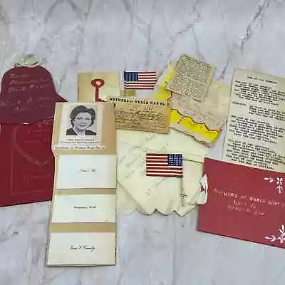 1940s Mothers Of WWII Lot Of Ephemera Markle Warren Indiana TF5-L2 • $95