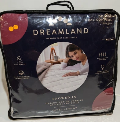 £89.99 • Buy Dreamland Cotton Double Heated Mattress Protector Blanket DUAL Control RRP £139