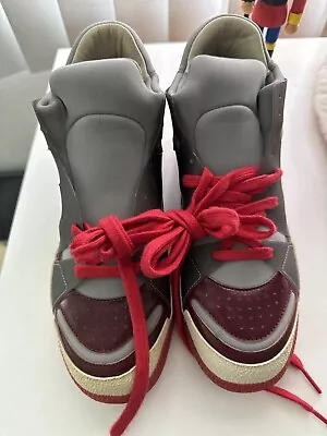 Maison Martin Margiela 22 Men's Red Leather/ Neoprene Sneakers Men 39 • $199.97