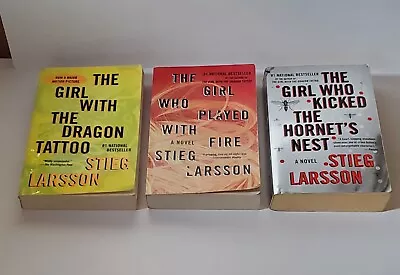 Lot 1-3 Millennium Trilogy Stieg Larsson The Girl With The Dragon Tattoo+ PB • $11.95