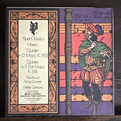 Mozart Quintet In D E Flat K.593 K.614 Major3 3/4  IPS 7  Reel Walter Gerhard • $14.99