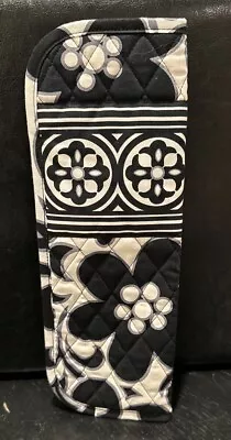 Vera Bradley Curling Hot Iron Travel Cover Black White Retired Night & Day • $12