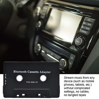 Wireless Car Cassette Player Adapter Car Cassette Receiver Converter • £13.30