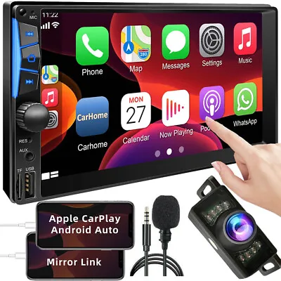 7'' Car Stereo Double 2 Din Radio Android/Apple CarPlay Touch Screen Head Unit • $119